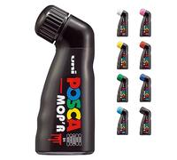 Posca - Uni Mitsubishi Pencil - Marker MOP'R - Round Tip XXL 3-19mm - Ergonomic Shape Half Ride Body - Water-Based Marker - For Any Surface - (Black)