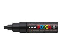 Posca UNI PC-8K CHISEL TIP MARKER PEN- BLACK (BOX OF 6)