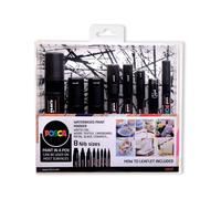 Posca Uni Posca Paint Marker Set 8 Nib Sizes Black (Pack of 8) 153544530