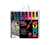 Posca Uni Pc-5M Assorted Paint Marker (Pack Of 8) - 153544843