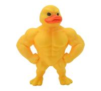 Pose Duck - Muscle Duck Statue for Party Decor | Funny Desk Accent with Sculpted Arms, Whimsical Expression for Bedroom Display, Office Humor, Dorm Setup and Apartment Corners