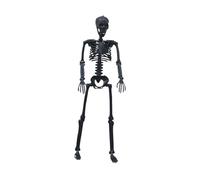 Poseable Halloween Skeleton Decor, Life-Size Hanging Skeleton with Movable Joints for Horror Party, Haunted House, and Outdoor Decoration
