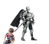 Poseable Robot Model Medieval Skeleton Knight Action Figure Action Figures Cool Design 360° Movable Articulated Toys ABS Material Desktop Decoration Gift For Collectors