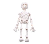 Poseable Skeleton Fridge Magnet, 3D Printed Articulated Skeleton, Mini Magnetic Skeleton with Movable Joints, Interesting Multi-Color Human Skull Magnetic for Halloween Refrigerator Locker Decor