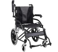 POSEDWRA Folding Wheelchair Lightweight for The Elderly Hand Cart with Toilet Thick for The Elderly Disabled Wheelchair