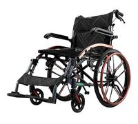 POSEDWRA Manual Wheelchair for The Elderly Foldable Lightweight and Multifunctional Hand Push Scooter for Disabled Elderly