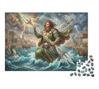 Poseidon 1000 Piece Jigsaw Puzzle,Premium Cardboard,Impossible Challenge,Great Gifts Greek Mythology,Home Wall Decor,Educational Toy,Adults & Kids 14+,Stress Relief 38x26cm