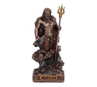 Poseidon Bronze Miniature Statue