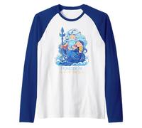 Poseidon God of The Sea - Greek Gods for Kids Boys Girls Raglan Baseball Tee