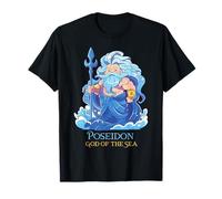 Poseidon God of the Sea - Greek Gods for Kids Boys Girls T-Shirt