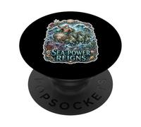 Poseidon God of the Sea Power Reigns PopSockets Adhesive PopGrip