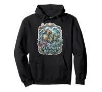 Poseidon God of the Sea Power Reigns Pullover Hoodie