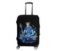 Poseidon-Greek God Funny Suitcases Cover Travel Accessories Washable Suitcase Protector Fits 19-32 Inch S
