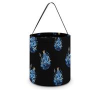 Poseidon-Gr od Halloween Reusable Easter Goodie Tote Bags with Handles for Trick Or Treating Bucket