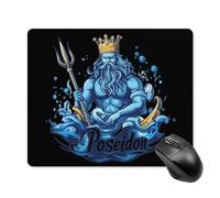 Poseidon-Gr od Non-Slip Square Mouse Pad Rubber Base