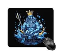 Poseidon-Gr od Non-Slip Square Mouse Pad Rubber Base