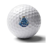 Poseidon-Greek God Personalized Printed Golf Balls Funny Practice Ball Gifts for Men Women Golfers