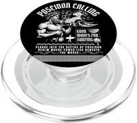 Poseidon Greek God Surfer Surfing Waves Streetwear PopSockets PopGrip for MagSafe