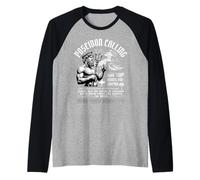 Poseidon Greek God Surfer Surfing Waves Streetwear Raglan Baseball Tee