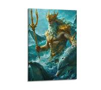 Poseidon in Greek Mythology Poster Poster Decorative Painting Canvas Wall Posters And Art Picture Print Modern Family Bedroom Decor Posters 20x30inch(50x75cm)