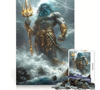 Poseidon, Lord of The Deep Jigsaw Puzzle 1000 Piece for Adults Smart Reason Toy Home Pastime Smooth Edge Art Collectible (50x75cm)