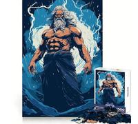 Poseidon Neptun God Jigsaw Puzzle 1000 Piece for Adults Smart Reason Toy Home Pastime Smooth Edge Art Collectible (50x75cm)