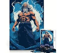 Poseidon Neptun God Jigsaw Puzzles 1000 Piece for Adults Strengthen Recall Leisure Fun Quality Edge Elegant Gift (38x52cm)
