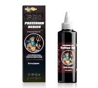 POSEIDON Professional Black Tattoo Ink - 8 fl oz (240ml) Bottle - Intense, Vegan Professional Grade Ink for Real Skin, Outlining, Shading & Packing, Tattoo Supplies for Artists & Beginners