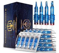 Poseidon V3 Tattoo Cartridge Needles 50PCS Mixed Size Steriled Needles with Membrane Safety Cartridges Round Liner Mixed 3RL 5RL 7RL 9RL 11RL (50pcs #12 Standard RL)