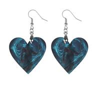 Poseidons Greek God Women's Earrings Wooden Pendant Dangle Jewelry Stylish Accessories for Party