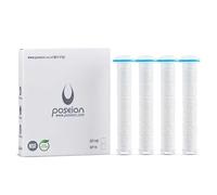 POSEION Shower Head Sediment Filter - 4 Replacement Showerhead Filters Soft Water High Density Polypropylene for Hard Water Softener Remove Rust Hydrate Dry Hair Scalp Skin Care Made in Korea SF140