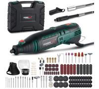 POSENPRO 160W Rotary Tool Kit, Variable Speed Rotary Tool with Flex Shaft | Multi Electric Rotary Tools with 165 Accessories, 8000-33000RPM Cord Rotary Tool Set for Carving, Cutting, Sanding