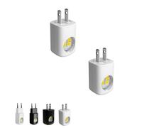 Posequiver Led Wall Socket Night Light, Led Wall Socket Night Light, 5000k Mini Daylight Ambient Lighting, Dusk to Dawn Auto on/Off for Bedroom, Bathroom (2Pcs*White-Warm,US)