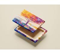 Posh Ad - Canvas Painting 100% Cotton Canvas, Wall Art for Home & Office Decor, Lion-Tree-Deer-Map, Decor for Living Room, Office - 90x60cm & 40x60cm, Vibrant Colors (Canvas, 40x60, Tree)