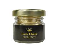 Posh Chalk PC0201 Pigment Powder- Byzantine Gold 30ml - Vibrant Color Mix - DIY Craft, Upcycling, Art - Wood, Glass, Metal, Fabric - Indoor + Outdoor Use - High Coverage - Customizable