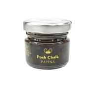Posh Chalk PC0304 Patina - Dark Brown 30ml - Oil-Based Gilding Wax - Vintage, Metallic, Distressed - DIY Craft Upcycling Furniture - Thick Texture + Stiff Consistency - Artisan Quality