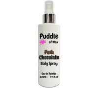 Posh Chocolate Body Spray - 100ml Eau de Toilette (EDT) - Atomiser Mist - Sweet Scent - Vegan Friendly - Puddle of Wax - Made in the UK