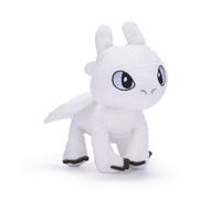 Posh Paws 12500 Baby Night DreamWorks How to Train Your Dragon 7? (18cm) Light Fury Soft Plush Toys, White