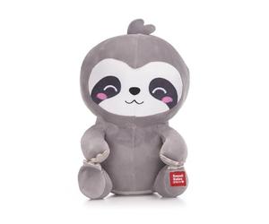 Posh Paws 49402S Kawaii Kuties 9.5" (24cm) Sakura The Sloth Soft Plush Toy, Grey