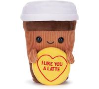 Swizzels Love Hearts 18cm "I LIKE YOU A LATTE" Coffee Cup Plush Soft Toy Gift
