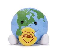 Swizzels Love Hearts 18cm "YOU ARE MY WORLD" World Plush Soft Toy Gift