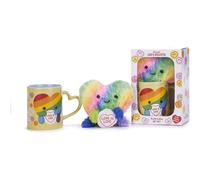 Posh Paws Mug & Plush Gift Set Swizzels Love Hearts Arty The Big Hearty 'Love is Love' 11oz Yellow