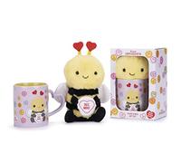 Posh Paws Swizzels Love Hearts Bethany Bumble Bee 'Bee Mine' 11OZ Mug & Plush Gift Set, Purple, 37743
