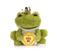 Posh Paws Swizzels Love Hearts Freddie the Frog, ‘Kiss Me’ 18cm (7-inches) Soft Toy