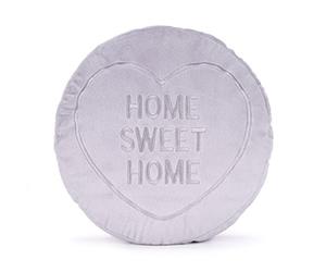 Posh Paws Swizzels Love Hearts 'HOME SWEET HOME' Soft Cushion, Grey, One Size, (37726)