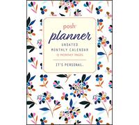 Andrews McMeel Publishing Pocket Planner Posh Perpetual Undated Monthly Calendar