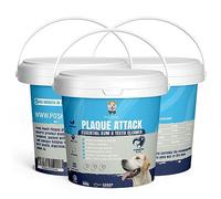 Posh Pooch Plaque Attack 100% Natural Plaque & Tartar Remover For Dogs & Cats Teeth | Rich in Vitamins & Omegas | Supports Oral And Digestion Health | Breath Freshener For Bad Breathe (500g)