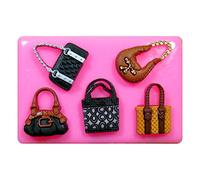Posh Purses & Handbags Silicone Mould Mold for Cake Decorating Cake Cupcake Toppers Icing Sugarcraft Tool by Fairie Blessings