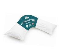 Posh Tag V Pillow For Adults 140cm x 30cm, Orthopedic, Pregnancy Pillow for Nursing Maternity Support, V Shaped Triangle Pillow, Extra Filled Hollow Fiber, Hypoallergenic