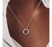 Posh Totty Designs Women's Personalised Sterling Silver Mini Message Necklace | Size: Standard Posh Totty Designs Silver Standard